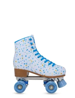 Lucky Brand floral bloom roller skate white/blue*WOMEN Roller Skates