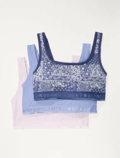 Lucky Brand floral patchwork bralette medium blue*WOMEN Intimates & Sleepwear
