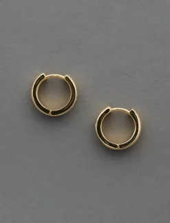 Lucky Brand flower hinge hoop gold*WOMEN Jewelry