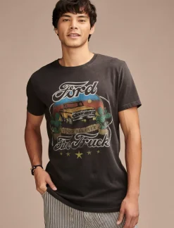Lucky Brand ford fun truck jet black*MEN Graphic Tees