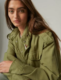 Lucky Brand four pocket military jacket olive*WOMEN Jackets & Outerwear