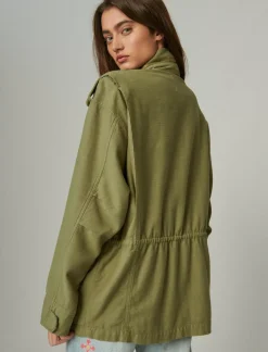 Lucky Brand four pocket military jacket olive*WOMEN Jackets & Outerwear
