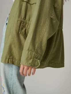 Lucky Brand four pocket military jacket olive*WOMEN Jackets & Outerwear