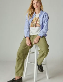 Lucky Brand fresh start classic crew bone white*WOMEN Graphic Tees