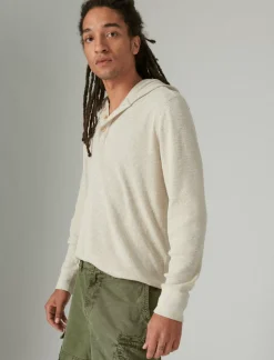 Lucky Brand garment dye thermal hoodley oatmeal*MEN Shirts & Tops