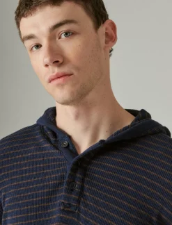 Lucky Brand garment dye thermal hoodley multi*MEN Shirts & Tops