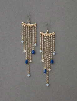 Lucky Brand gem dangle earring gold*WOMEN Jewelry