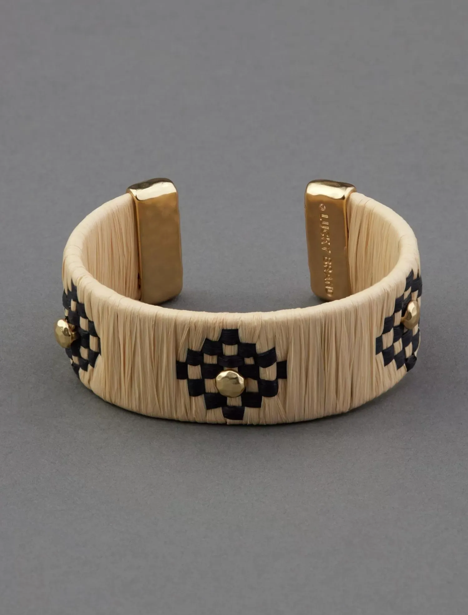 Lucky Brand geometric rafia woven bracelet gold*WOMEN Jewelry