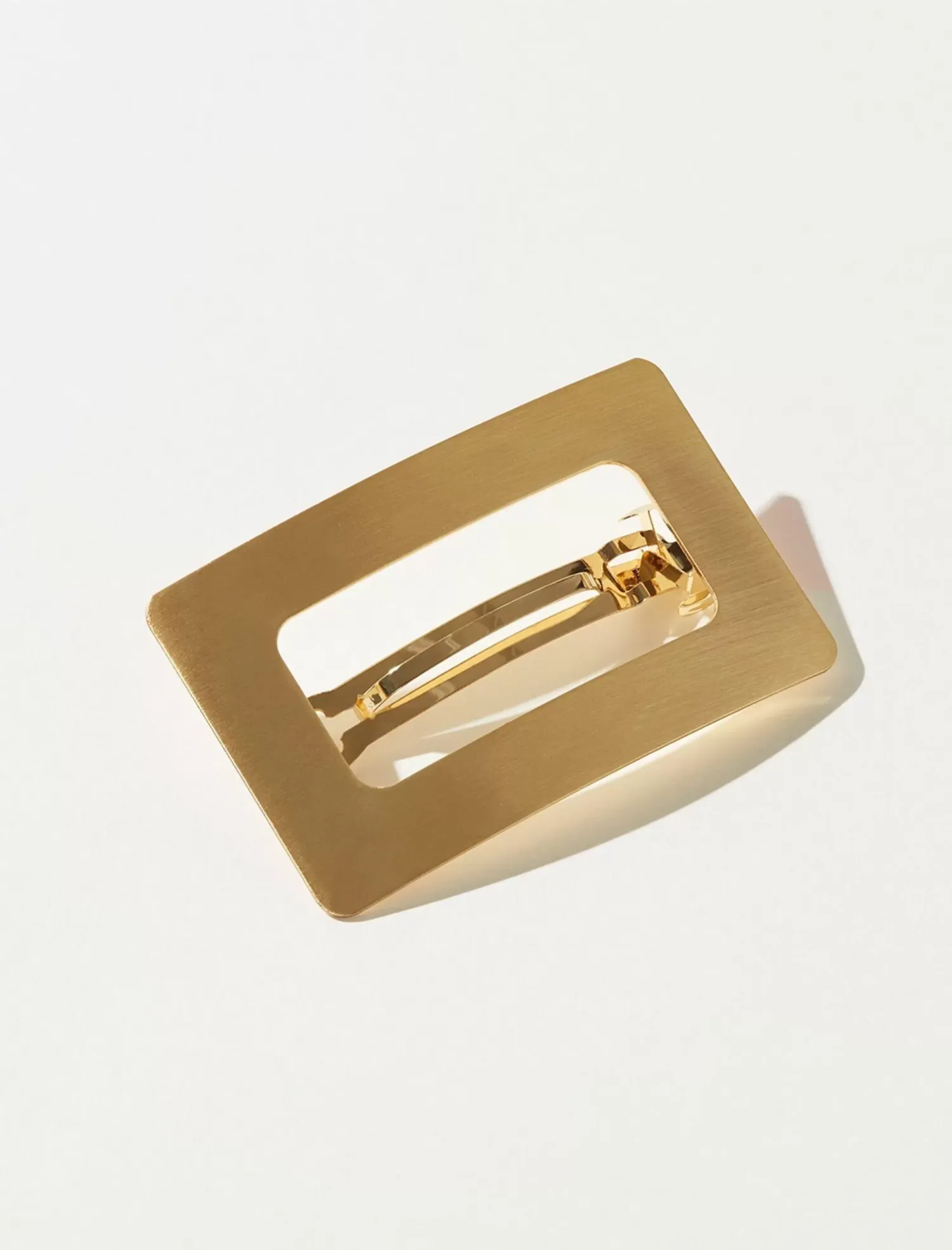 Lucky Brand rectangle barrette gold*WOMEN Hair Accessories
