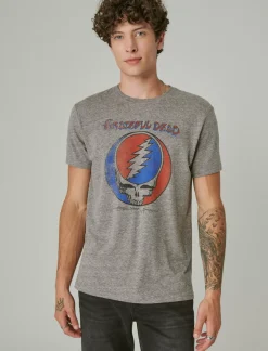 Lucky Brand grateful dead icon heather grey*MEN Graphic Tees