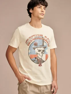 Lucky Brand grateful dead top hat parchment*MEN Graphic Tees