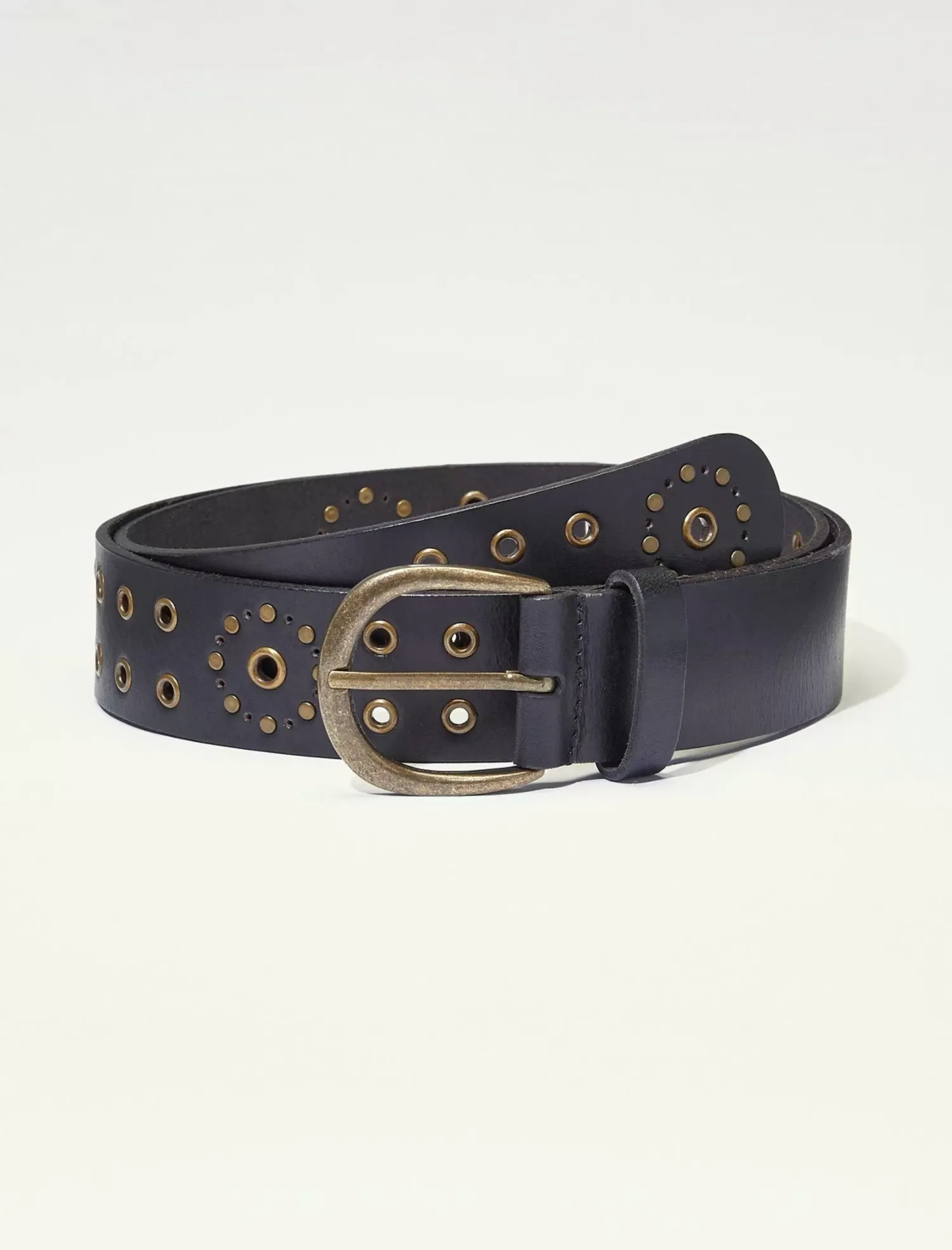 Lucky Brand grommet novelty belt black*WOMEN Belts