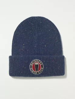 Lucky Brand guinness drink glass patch beanie pageant blue*MEN Hats