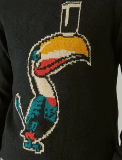 Lucky Brand guinness intarsia crew neck sweater dark black combo*MEN|WOMEN Sweaters|Sweaters & Sweatshirts