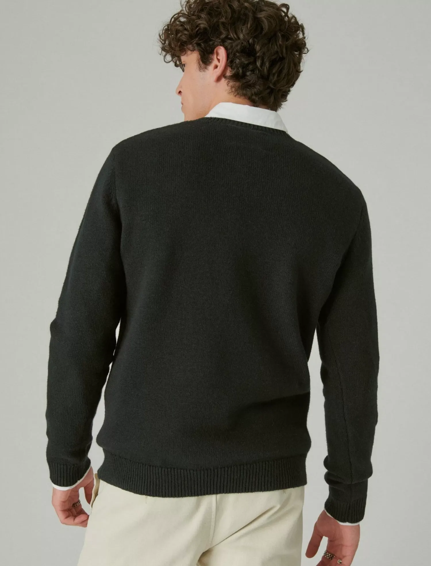 Lucky Brand guinness intarsia crew neck sweater dark black combo*MEN|WOMEN Sweaters|Sweaters & Sweatshirts