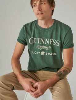 Lucky Brand guinness tee trekking green*MEN Graphic Tees
