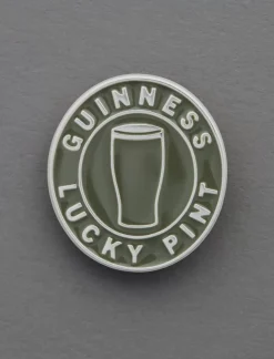 Lucky Brand guinness lucky pint pin silver*MEN|WOMEN Jewelry