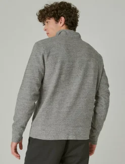 Lucky Brand guinness mock neck zip heather grey*MEN Activewear