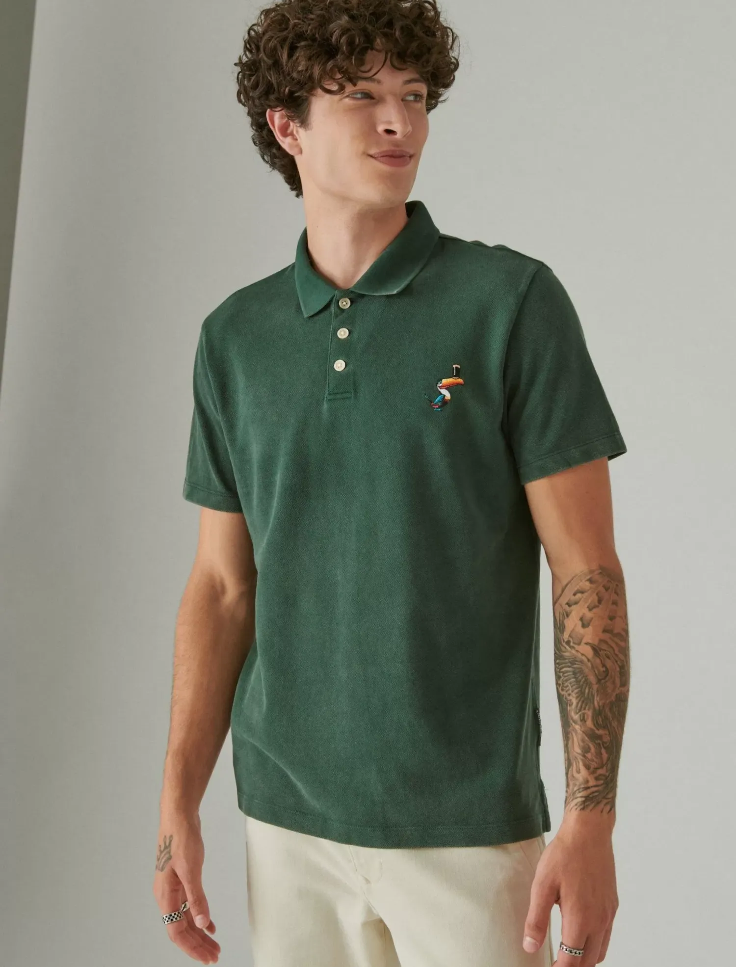 Lucky Brand guinness polo pine grove*MEN Shirts & Tops