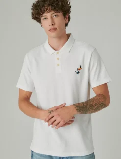 Lucky Brand guinness polo bright white*MEN Shirts & Tops