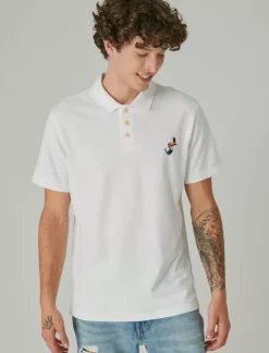 Lucky Brand guinness polo bright white*MEN Shirts & Tops