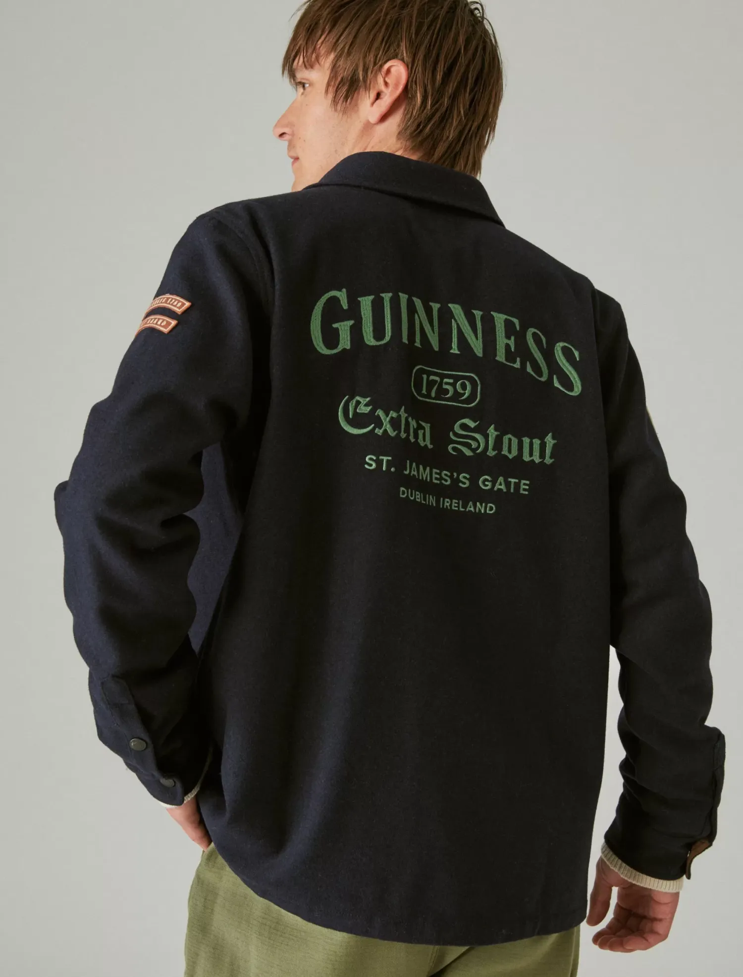 Lucky Brand guinness wool over shirt parisian nights*MEN Button-Downs