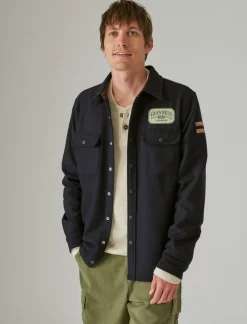 Lucky Brand guinness wool over shirt parisian nights*MEN Button-Downs