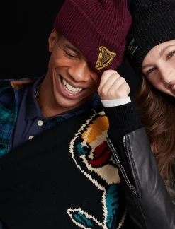 Lucky Brand harp guinness nep beanie cordovan*MEN Hats