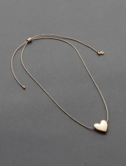 Lucky Brand heart collar necklace gold*WOMEN Jewelry