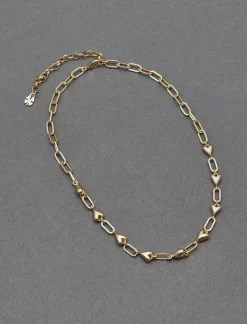 Lucky Brand heart collar necklace gold*WOMEN Jewelry