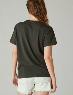 Lucky Brand hendrix hair jet black*WOMEN Graphic Tees