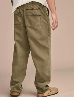 Lucky Brand herringbone utility pant deep lichen green*MEN Pants