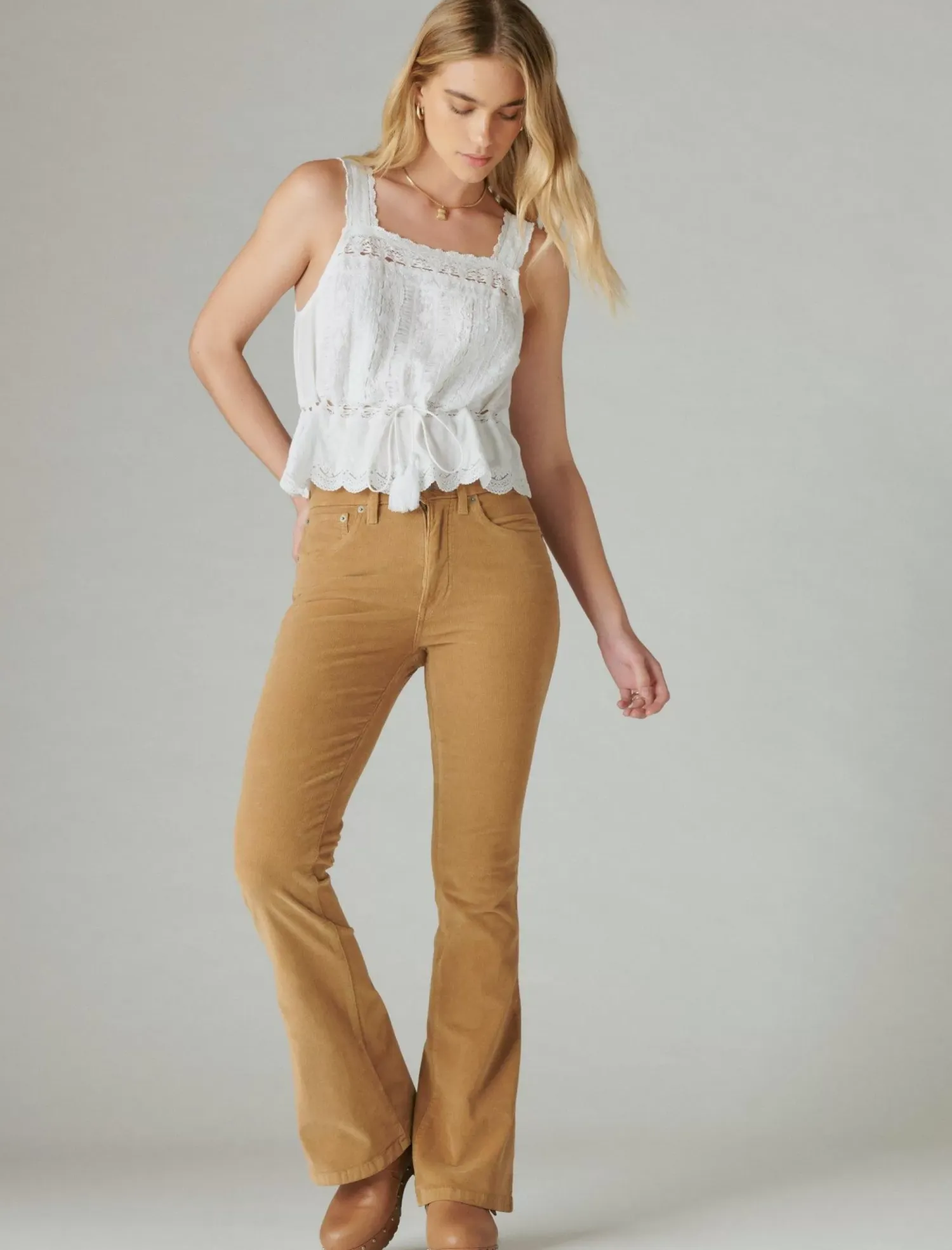 Lucky Brand high rise corduroy stevie flare cider*WOMEN|JEANS Jeans|Flare