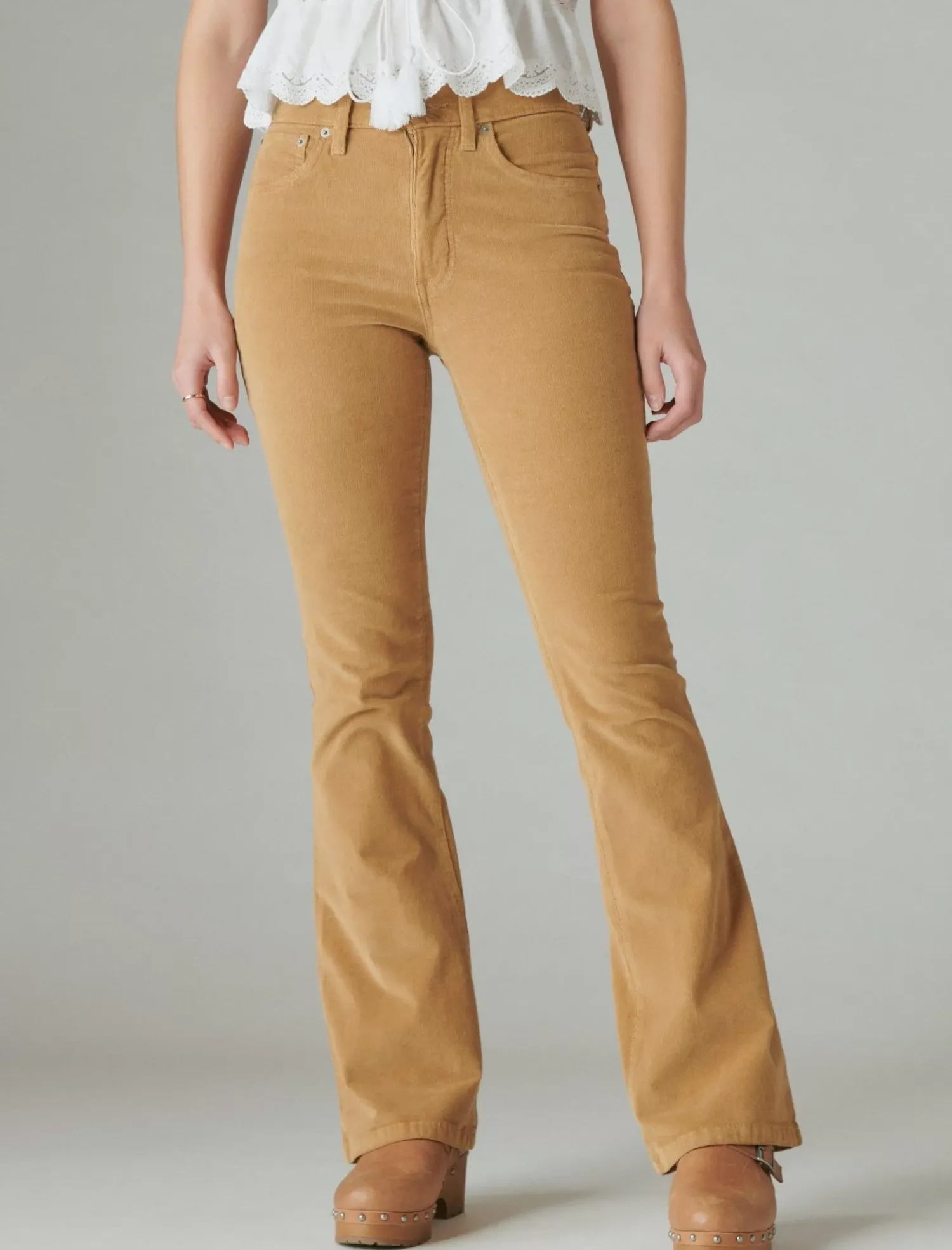 Lucky Brand high rise corduroy stevie flare cider*WOMEN|JEANS Jeans|Flare