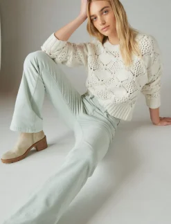 Lucky Brand high rise corduroy stevie flare fall mist*WOMEN|JEANS Jeans|Flare
