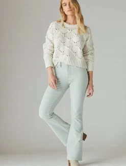 Lucky Brand high rise corduroy stevie flare fall mist*WOMEN|JEANS Jeans|Flare