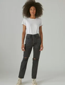 Lucky Brand high rise drew mom meteor dest*WOMEN|JEANS Jeans|Mom