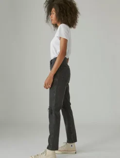Lucky Brand high rise drew mom meteor dest*WOMEN|JEANS Jeans|Mom