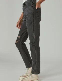 Lucky Brand high rise drew mom meteor dest*WOMEN|JEANS Jeans|Mom