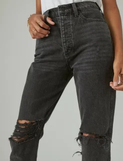 Lucky Brand high rise drew mom meteor dest*WOMEN|JEANS Jeans|Mom