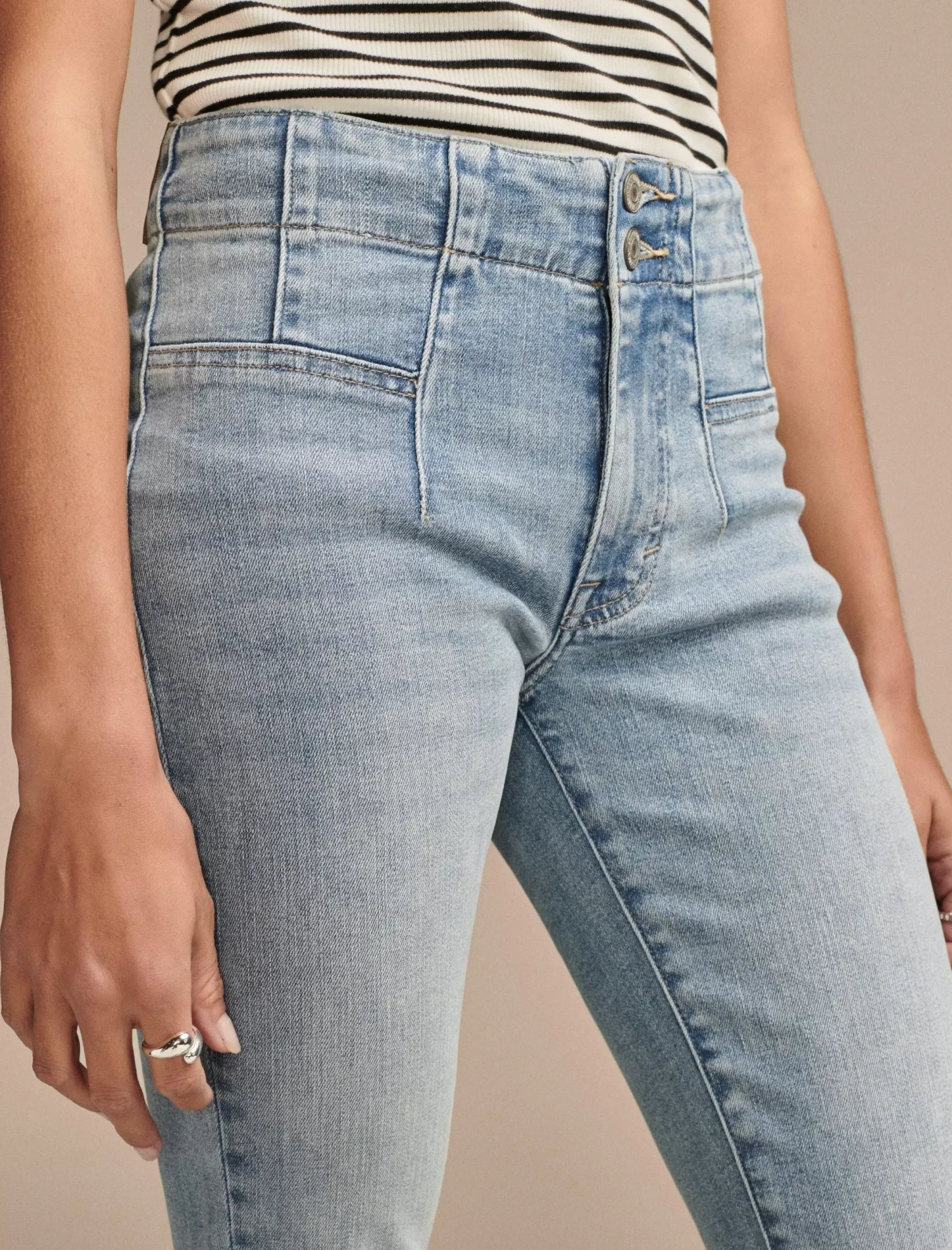 Lucky Brand high rise seamed stevie flare aquarius*WOMEN|JEANS Jeans|Flare