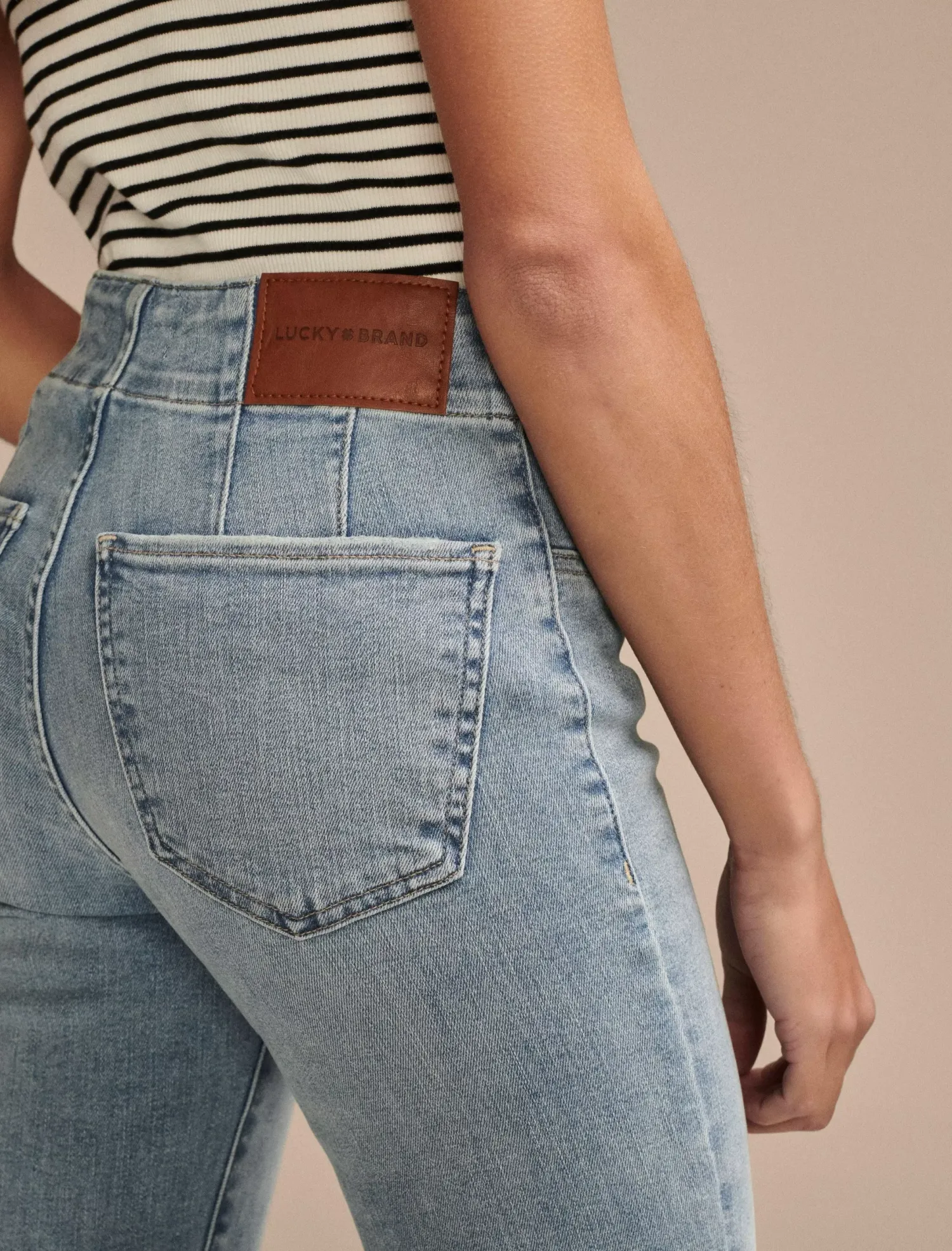 Lucky Brand high rise seamed stevie flare aquarius*WOMEN|JEANS Jeans|Flare