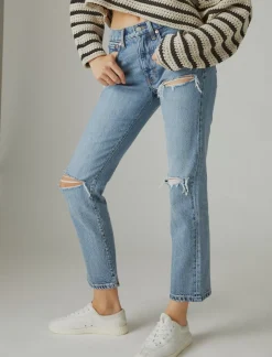 Lucky Brand high rise zoe straight saturn dest*WOMEN|JEANS Jeans|Straight