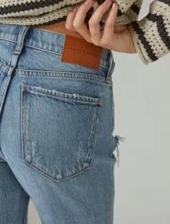 Lucky Brand high rise zoe straight saturn dest*WOMEN|JEANS Jeans|Straight