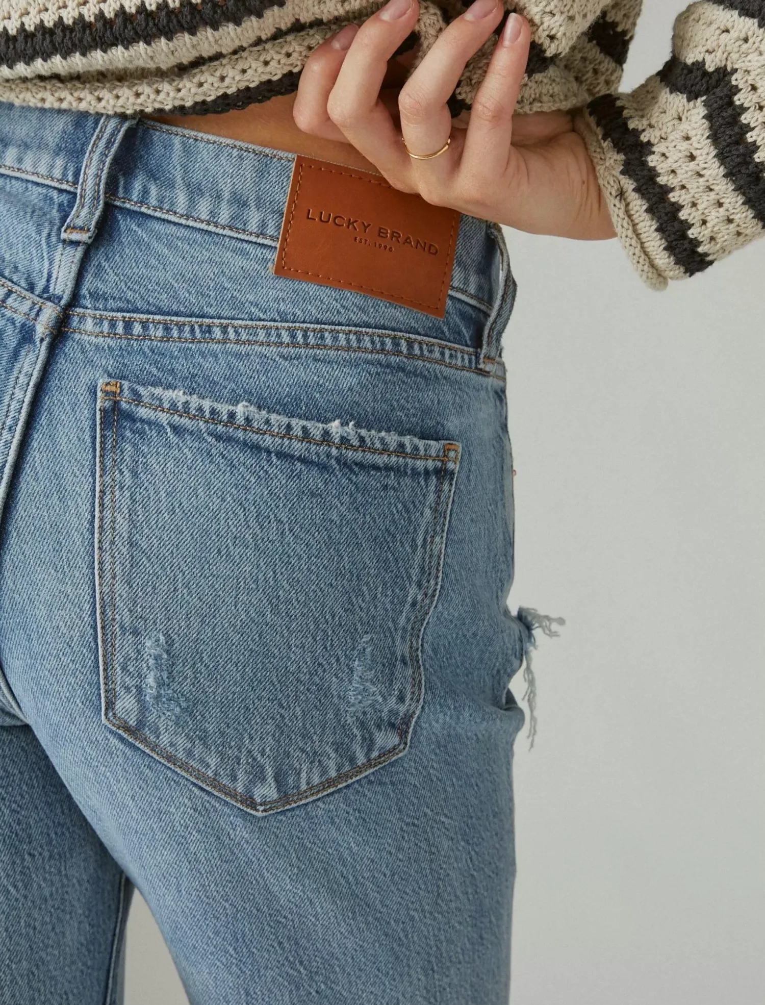 Lucky Brand high rise zoe straight saturn dest*WOMEN|JEANS Jeans|Straight