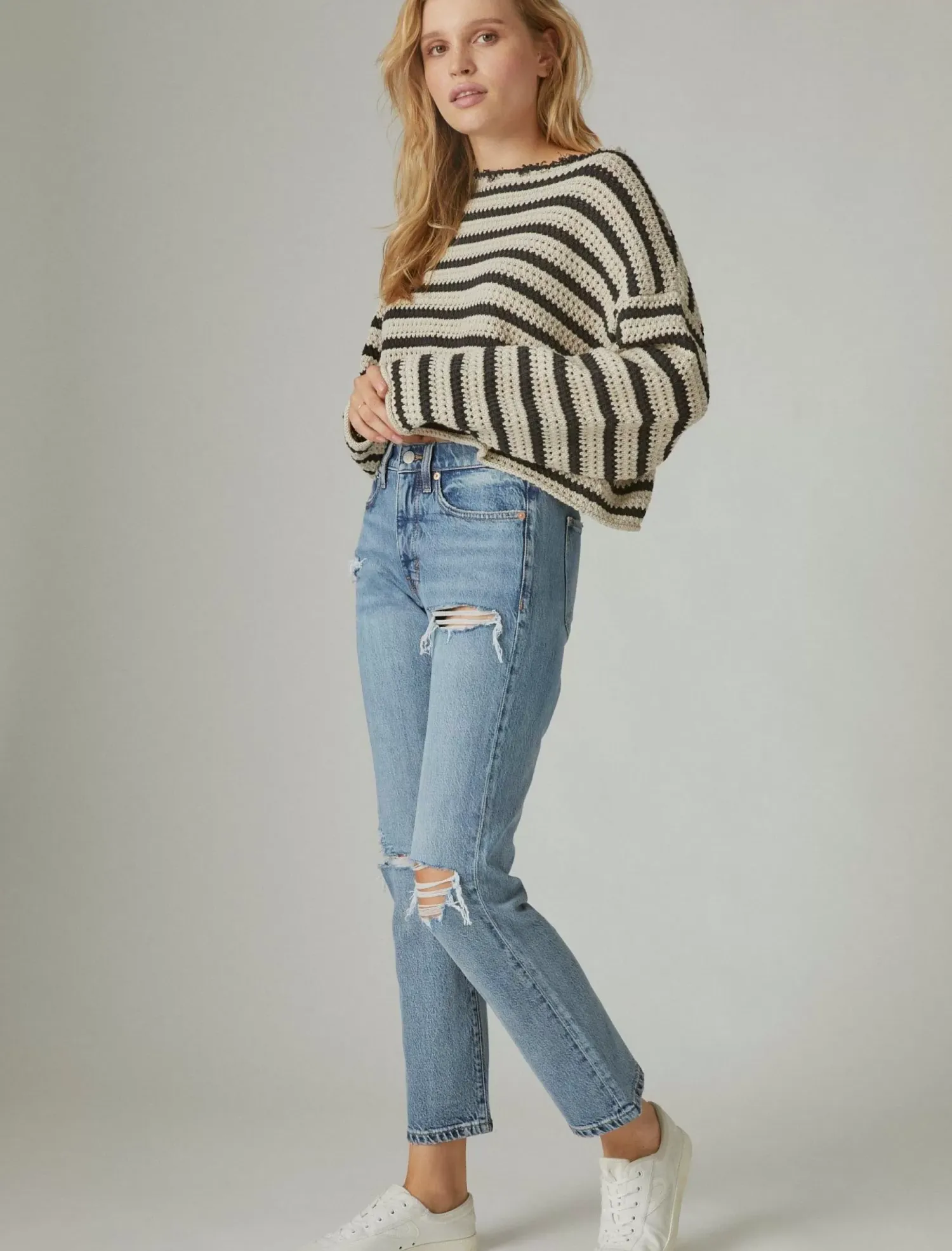 Lucky Brand high rise zoe straight saturn dest*WOMEN|JEANS Jeans|Straight