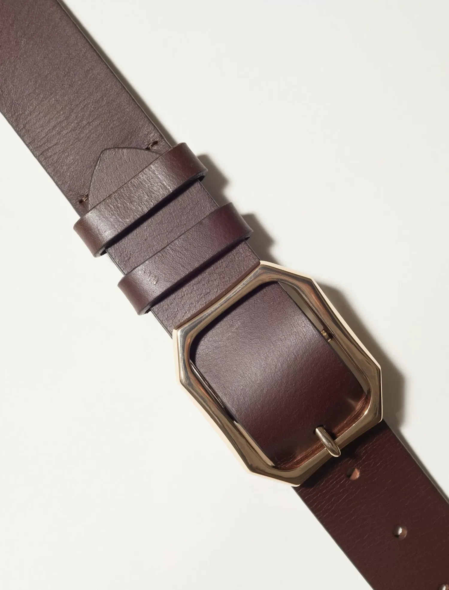 Lucky Brand high shine buckle belt dark brown*WOMEN Belts