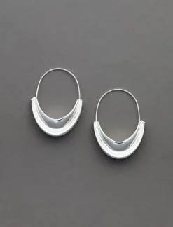 Lucky Brand high shine modern hoop silver*WOMEN Jewelry