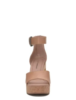 Lucky Brand himmy cork wedge medium dark brown*WOMEN Shoes