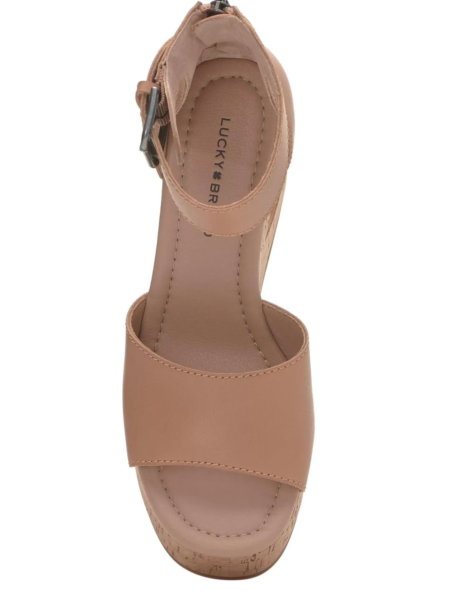 Lucky Brand himmy cork wedge medium dark brown*WOMEN Shoes